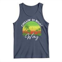 Jamaican Reggae Vibes Tank Top Retro Rasta Sunset Chill Chillin Di Right Way - Wonder Print Shop