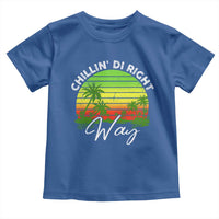 Jamaican Reggae Vibes Toddler T Shirt Retro Rasta Sunset Chill Chillin Di Right Way - Wonder Print Shop