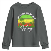 Jamaican Reggae Vibes Youth Sweatshirt Retro Rasta Sunset Chill Chillin Di Right Way - Wonder Print Shop