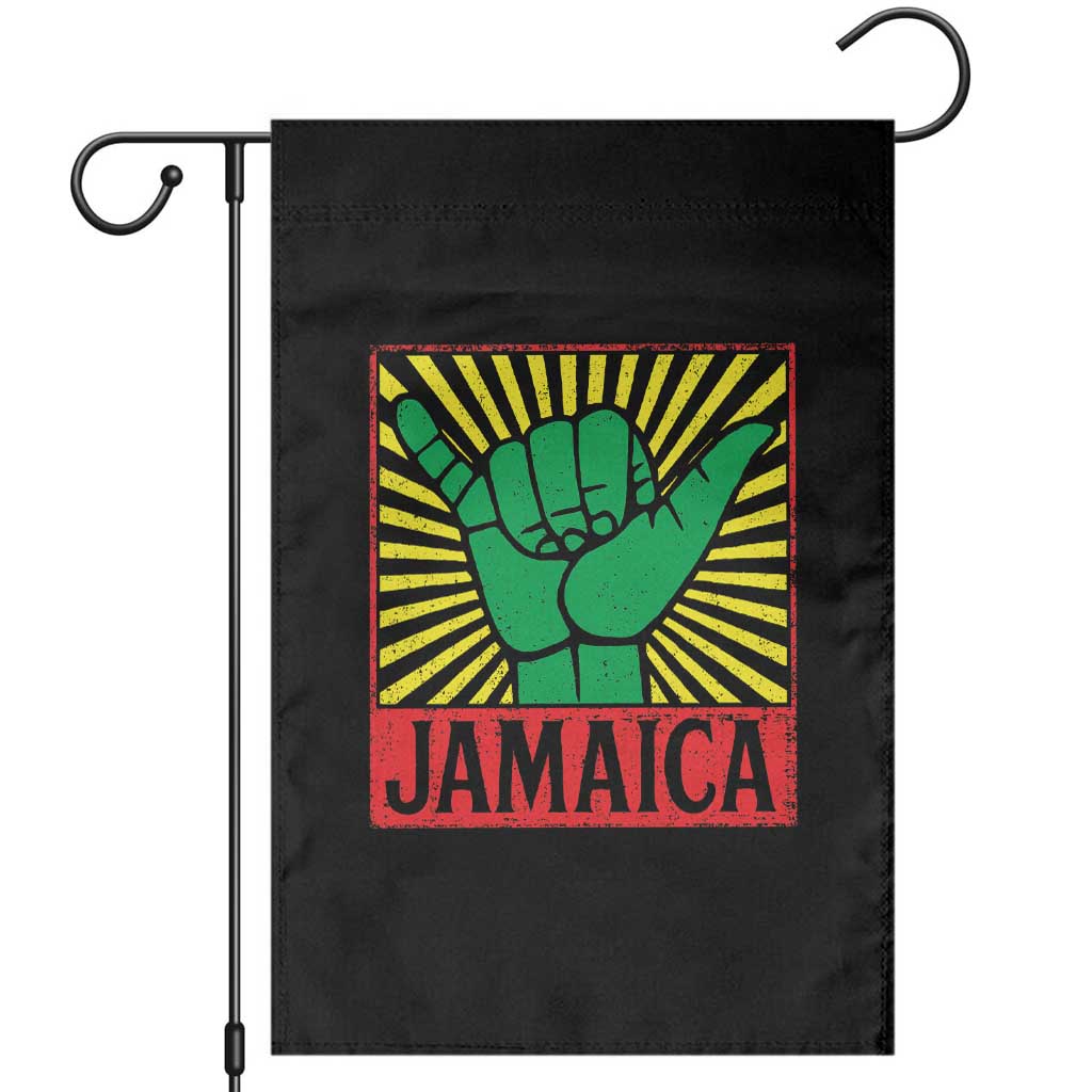 Jamaica Rasta Shaka Sign Garden Flag Retro Reggae Vibes - Wonder Print Shop