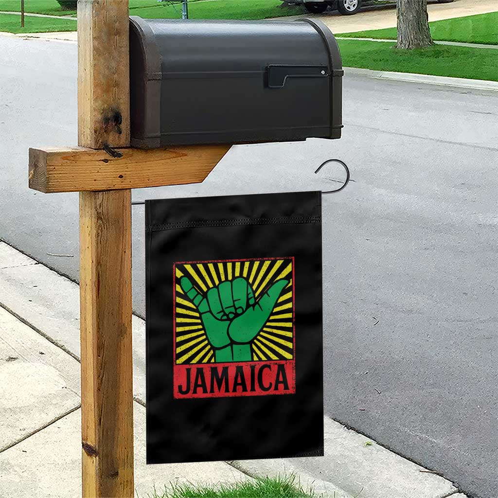 Jamaica Rasta Shaka Sign Garden Flag Retro Reggae Vibes - Wonder Print Shop