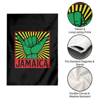Jamaica Rasta Shaka Sign Garden Flag Retro Reggae Vibes - Wonder Print Shop