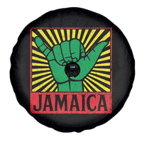 Jamaica Rasta Shaka Sign Spare Tire Cover Retro Reggae Vibes - Wonder Print Shop