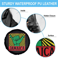 Jamaica Rasta Shaka Sign Spare Tire Cover Retro Reggae Vibes - Wonder Print Shop