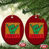 Jamaica Rasta Shaka Sign Ceramic Ornament Retro Reggae Vibes - Wonder Print Shop