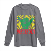 Jamaica Rasta Shaka Sign Long Sleeve Shirt Retro Reggae Vibes - Wonder Print Shop
