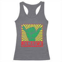 Jamaica Rasta Shaka Sign Racerback Tank Top Retro Reggae Vibes - Wonder Print Shop