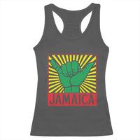 Jamaica Rasta Shaka Sign Racerback Tank Top Retro Reggae Vibes - Wonder Print Shop