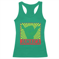 Jamaica Rasta Shaka Sign Racerback Tank Top Retro Reggae Vibes - Wonder Print Shop