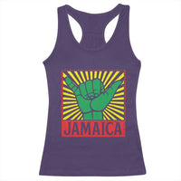 Jamaica Rasta Shaka Sign Racerback Tank Top Retro Reggae Vibes - Wonder Print Shop