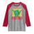 Jamaica Rasta Shaka Sign Raglan Shirt Retro Reggae Vibes - Wonder Print Shop
