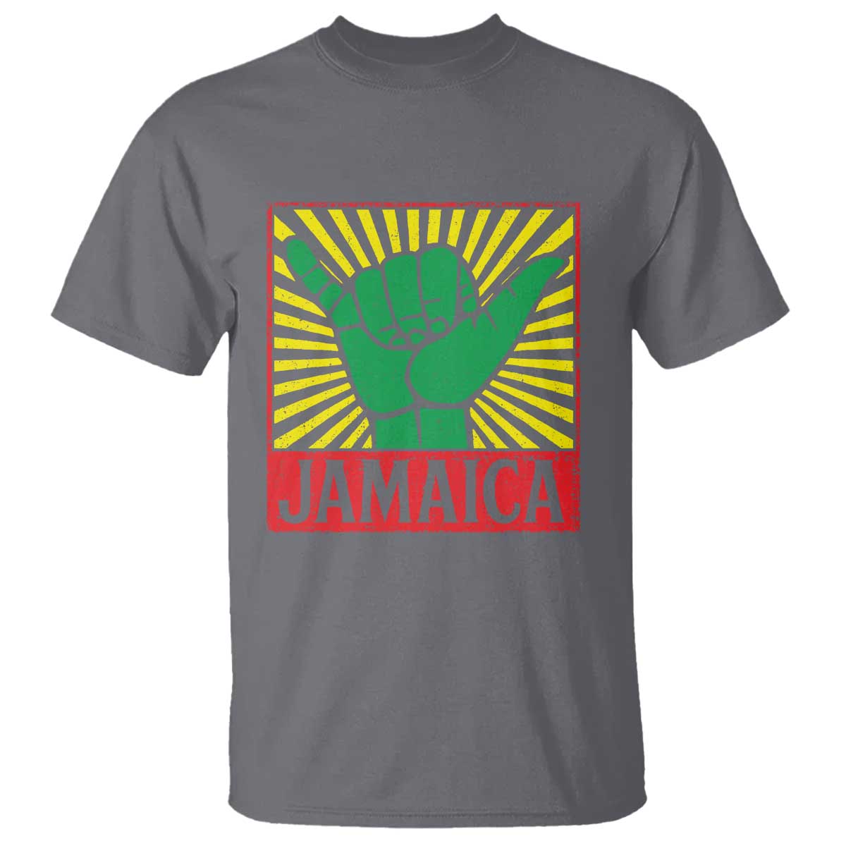 Jamaica Rasta Shaka Sign T Shirt Retro Reggae Vibes - Wonder Print Shop