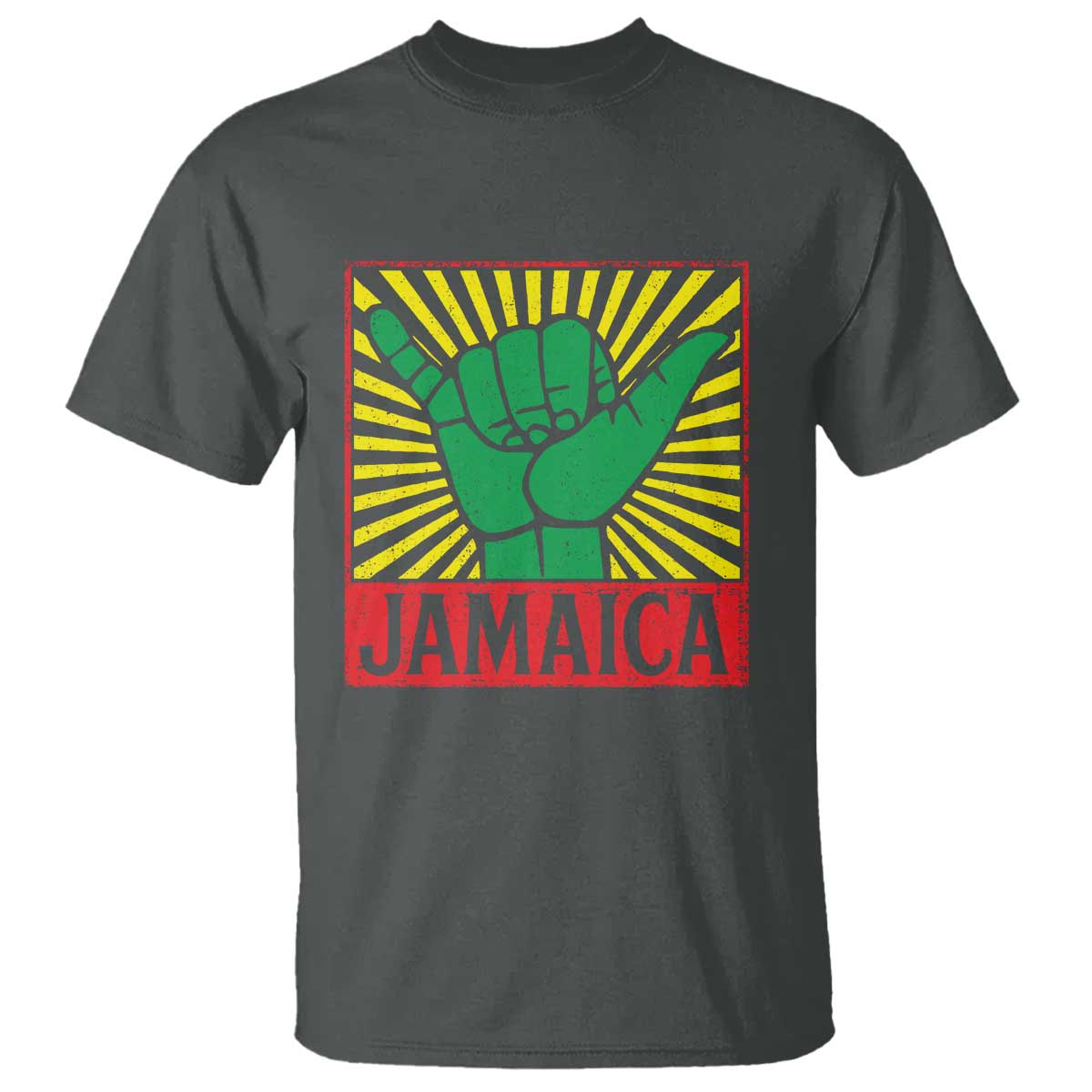Jamaica Rasta Shaka Sign T Shirt Retro Reggae Vibes - Wonder Print Shop
