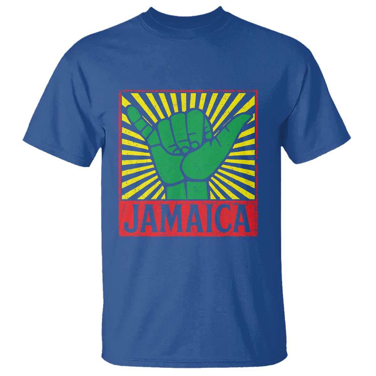 Jamaica Rasta Shaka Sign T Shirt Retro Reggae Vibes - Wonder Print Shop