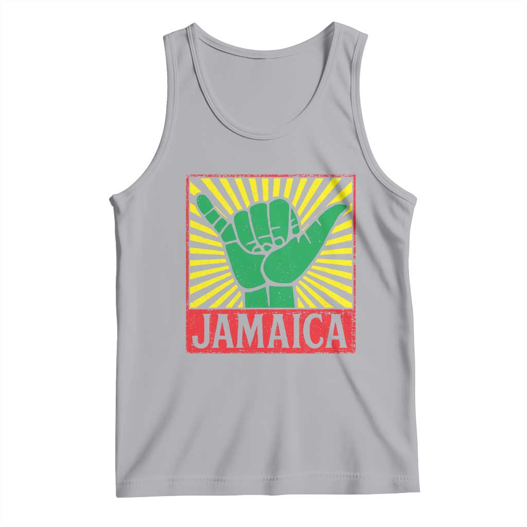 Jamaica Rasta Shaka Sign Tank Top Retro Reggae Vibes - Wonder Print Shop