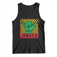 Jamaica Rasta Shaka Sign Tank Top Retro Reggae Vibes - Wonder Print Shop