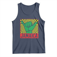 Jamaica Rasta Shaka Sign Tank Top Retro Reggae Vibes - Wonder Print Shop