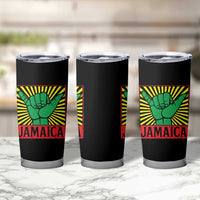 Jamaica Rasta Shaka Sign Tumbler Cup Retro Reggae Vibes - Wonder Print Shop
