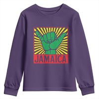 Jamaica Rasta Shaka Sign Youth Sweatshirt Retro Reggae Vibes - Wonder Print Shop