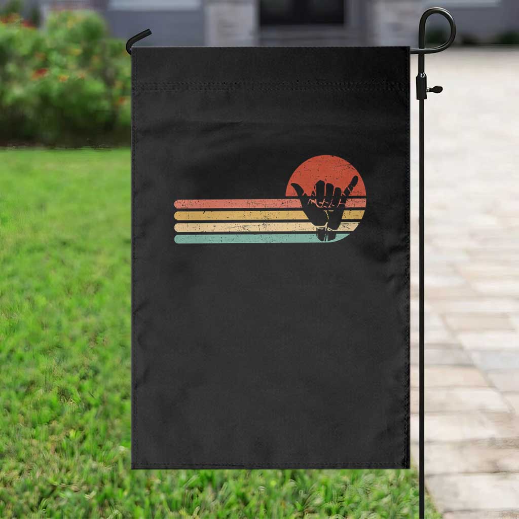 Shaka Hand Garden Flag Retro Vintage Shaka Sign Rasta Hawaii Hawaiian - Wonder Print Shop