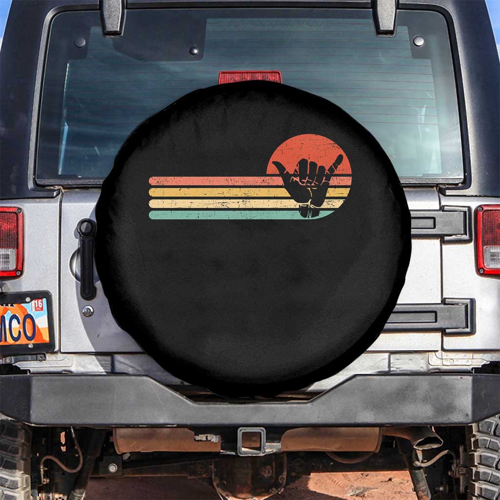 Shaka Hand Spare Tire Cover Retro Vintage Shaka Sign Rasta Hawaii Hawaiian - Wonder Print Shop
