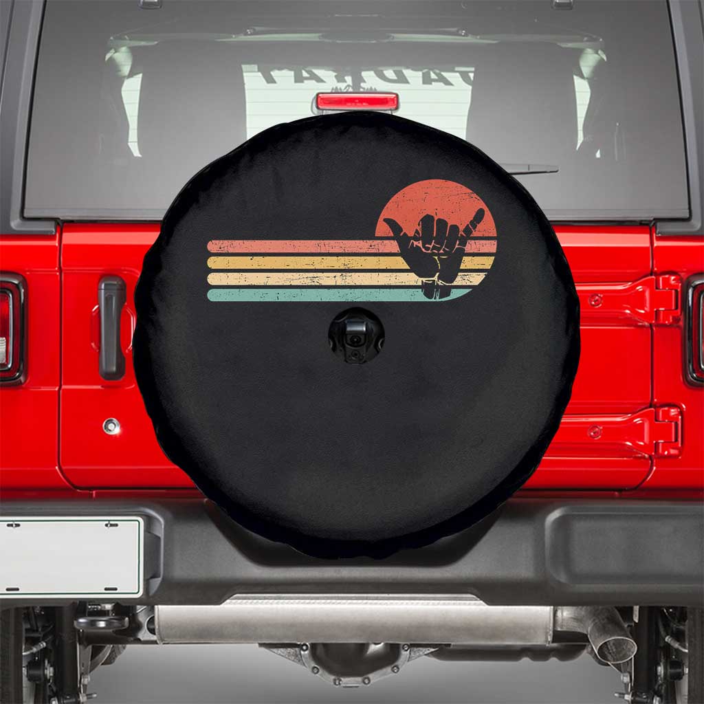 Shaka Hand Spare Tire Cover Retro Vintage Shaka Sign Rasta Hawaii Hawaiian - Wonder Print Shop
