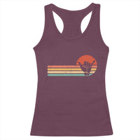 Shaka Hand Racerback Tank Top Retro Vintage Shaka Sign Rasta Hawaii Hawaiian - Wonder Print Shop