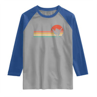 Shaka Hand Raglan Shirt Retro Vintage Shaka Sign Rasta Hawaii Hawaiian - Wonder Print Shop