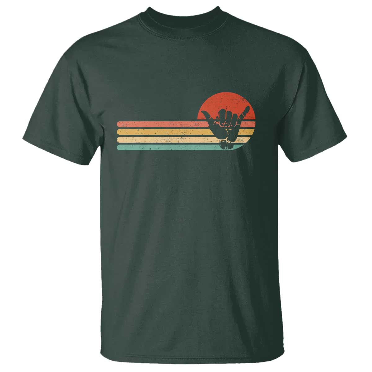 Shaka Hand T Shirt Retro Vintage Shaka Sign Rasta Hawaii Hawaiian - Wonder Print Shop