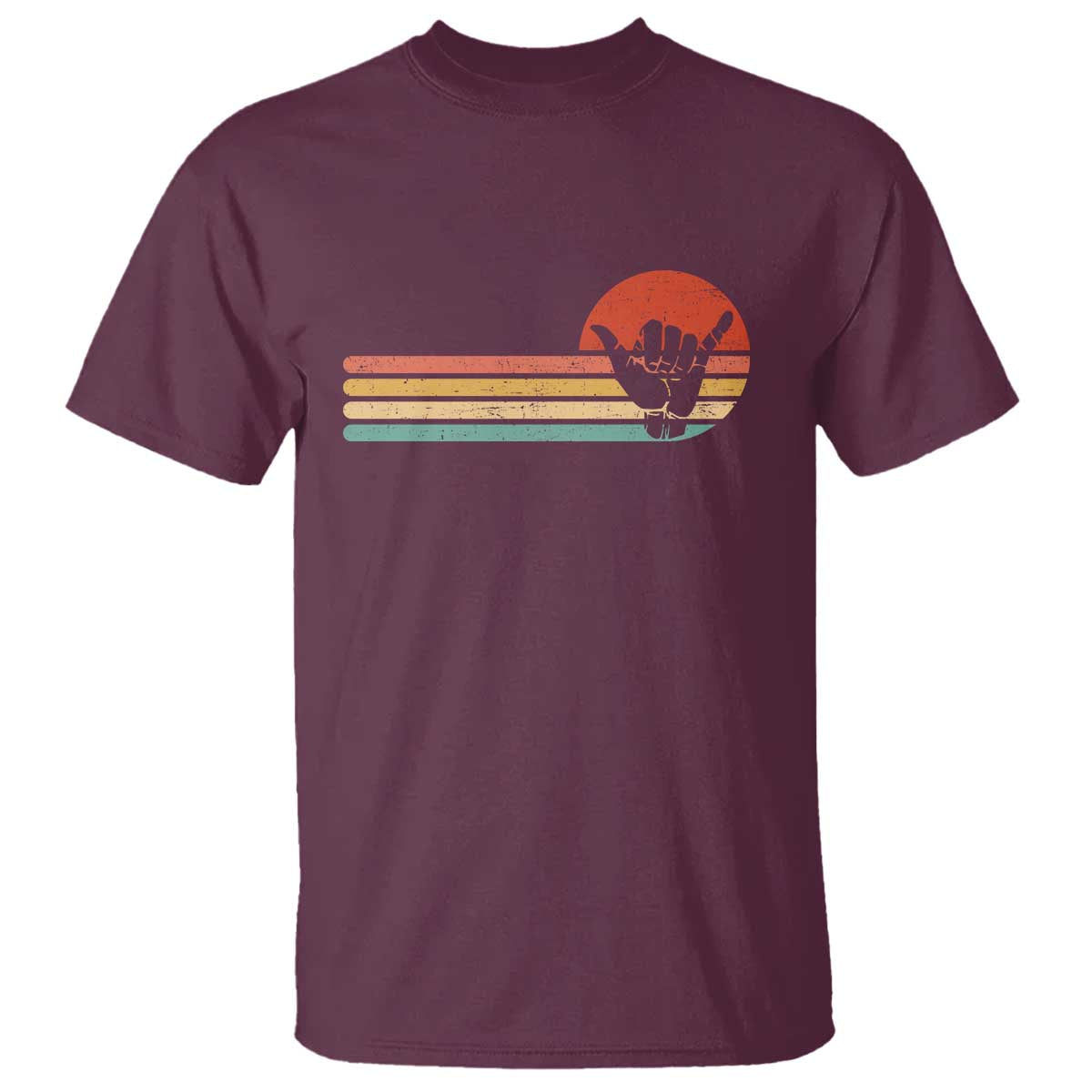Shaka Hand T Shirt Retro Vintage Shaka Sign Rasta Hawaii Hawaiian - Wonder Print Shop