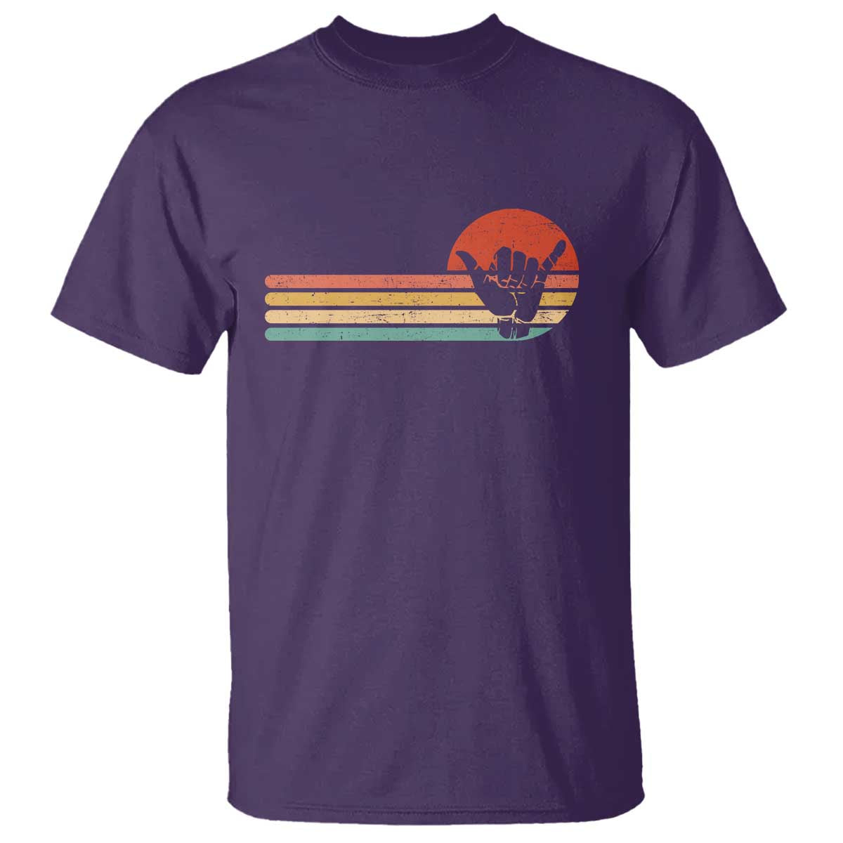 Shaka Hand T Shirt Retro Vintage Shaka Sign Rasta Hawaii Hawaiian - Wonder Print Shop
