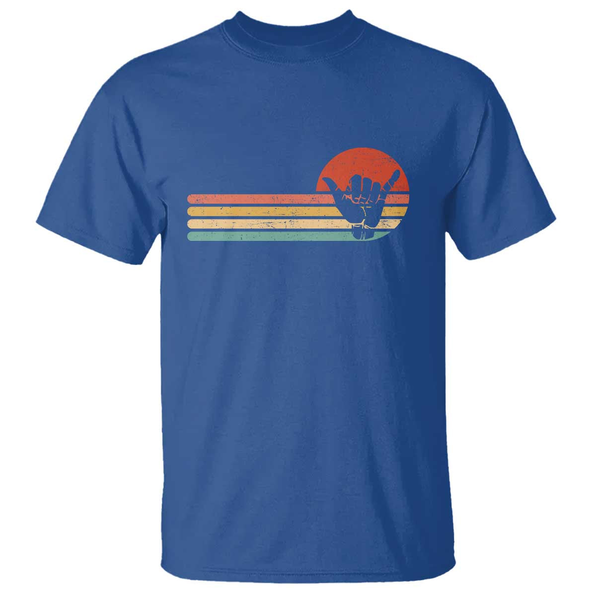 Shaka Hand T Shirt Retro Vintage Shaka Sign Rasta Hawaii Hawaiian - Wonder Print Shop