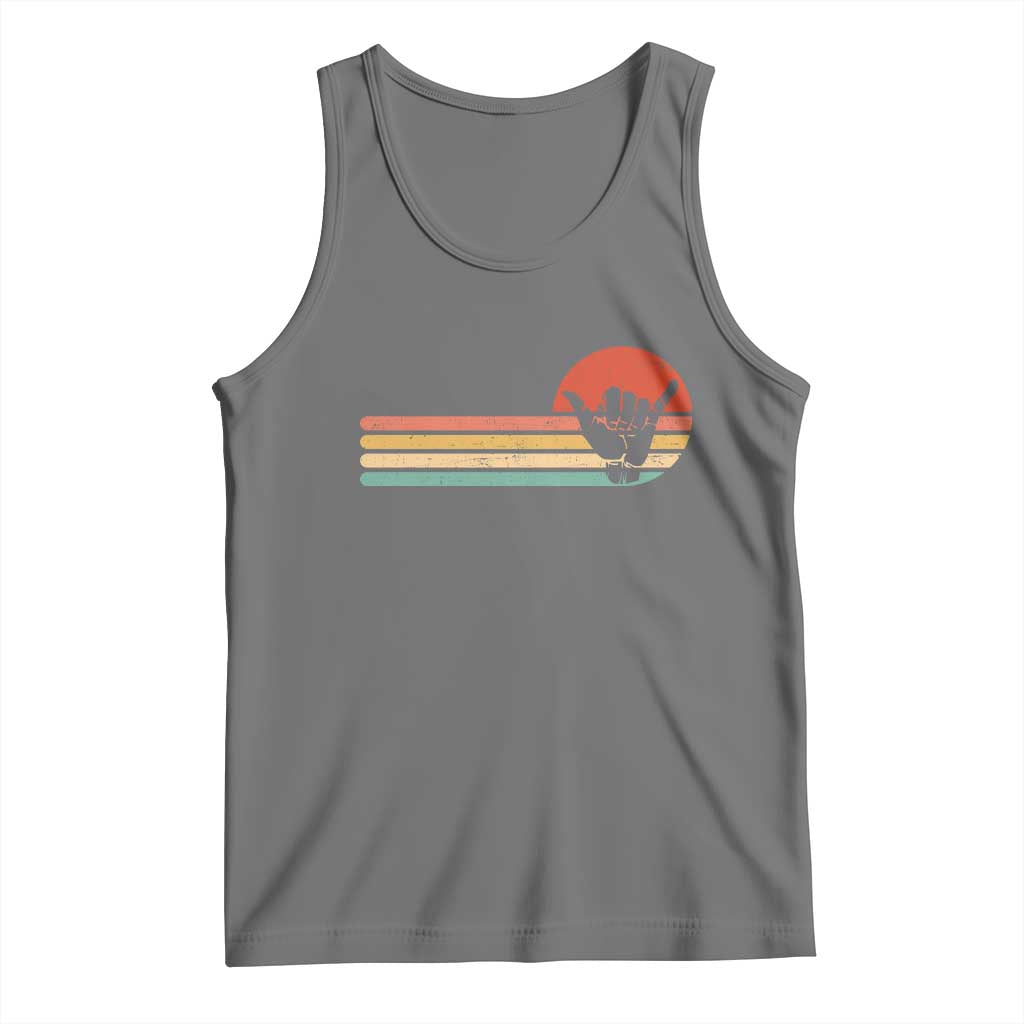 Shaka Hand Tank Top Retro Vintage Shaka Sign Rasta Hawaii Hawaiian - Wonder Print Shop