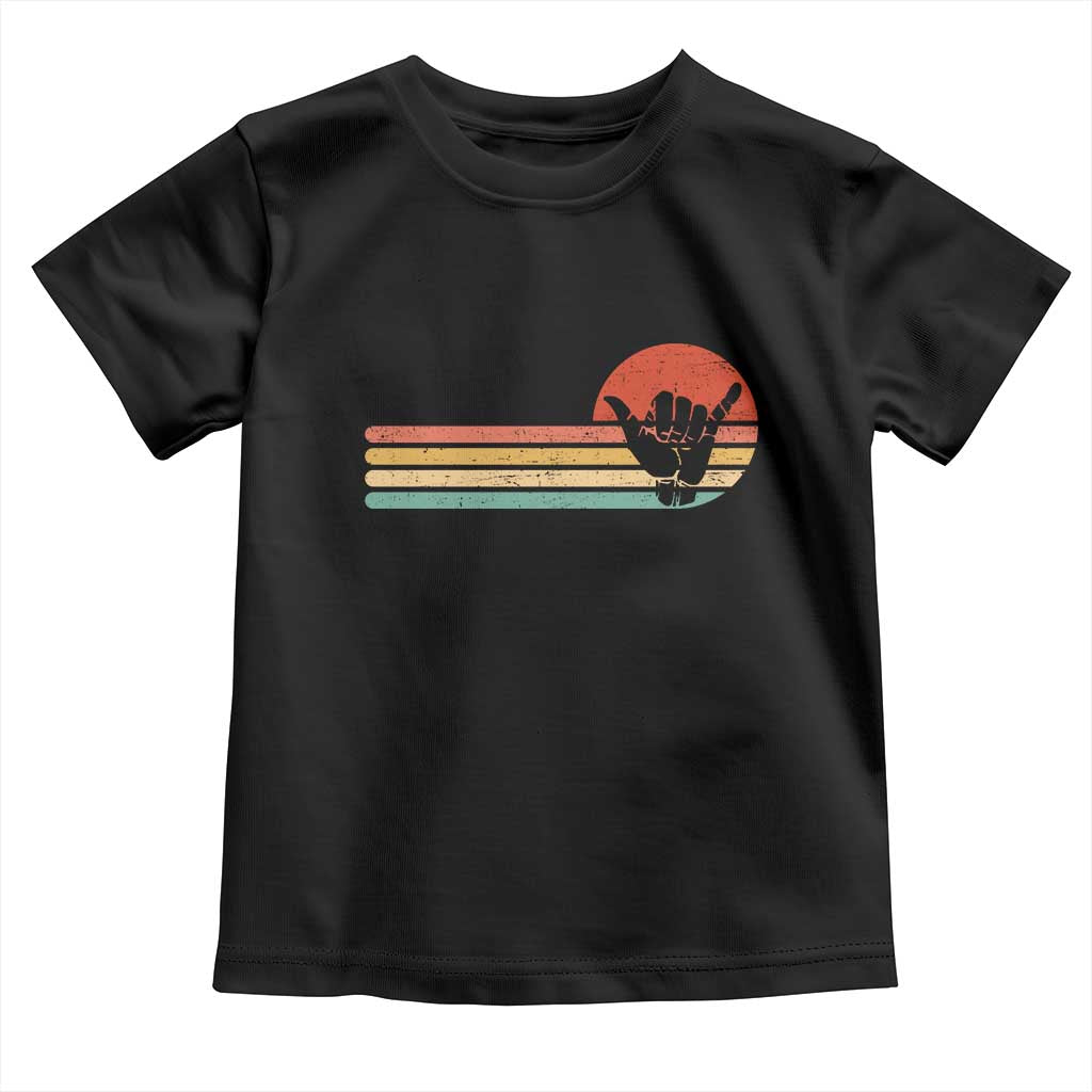 Shaka Hand Toddler T Shirt Retro Vintage Shaka Sign Rasta Hawaii Hawaiian - Wonder Print Shop