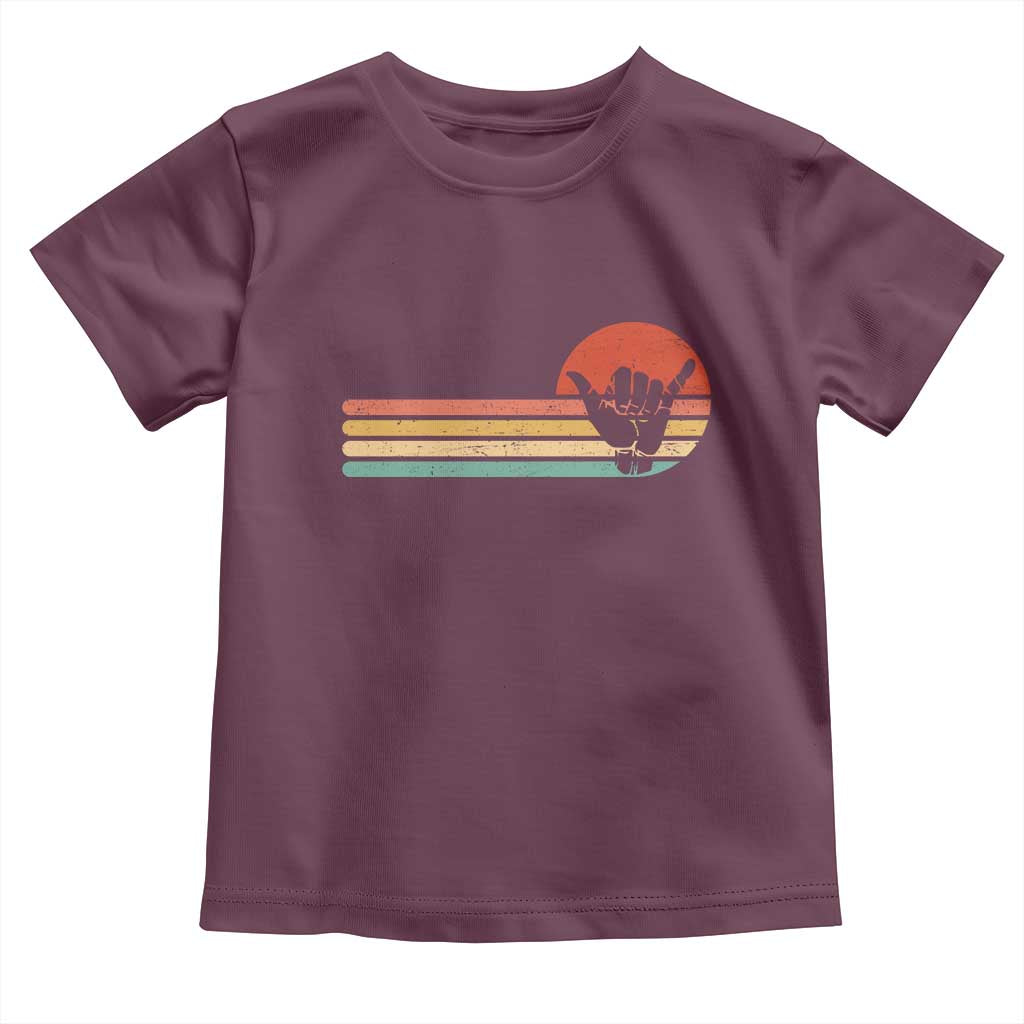 Shaka Hand Toddler T Shirt Retro Vintage Shaka Sign Rasta Hawaii Hawaiian - Wonder Print Shop