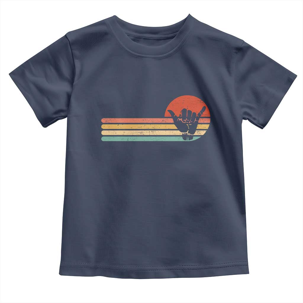 Shaka Hand Toddler T Shirt Retro Vintage Shaka Sign Rasta Hawaii Hawaiian - Wonder Print Shop