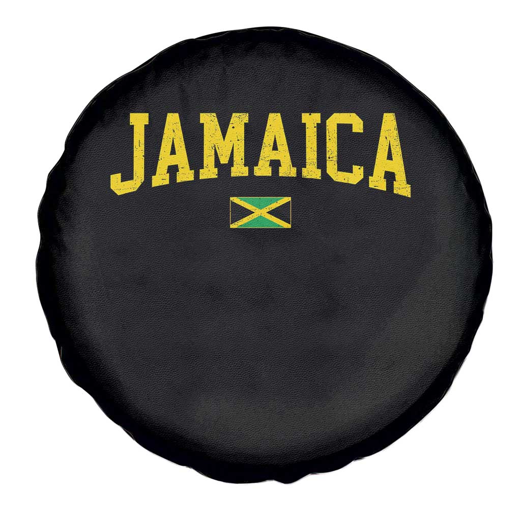 Vintage Jamaica Spare Tire Cover Retro Jamaican Flag National Pride Vacation - Wonder Print Shop