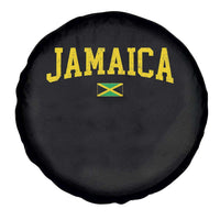 Vintage Jamaica Spare Tire Cover Retro Jamaican Flag National Pride Vacation - Wonder Print Shop