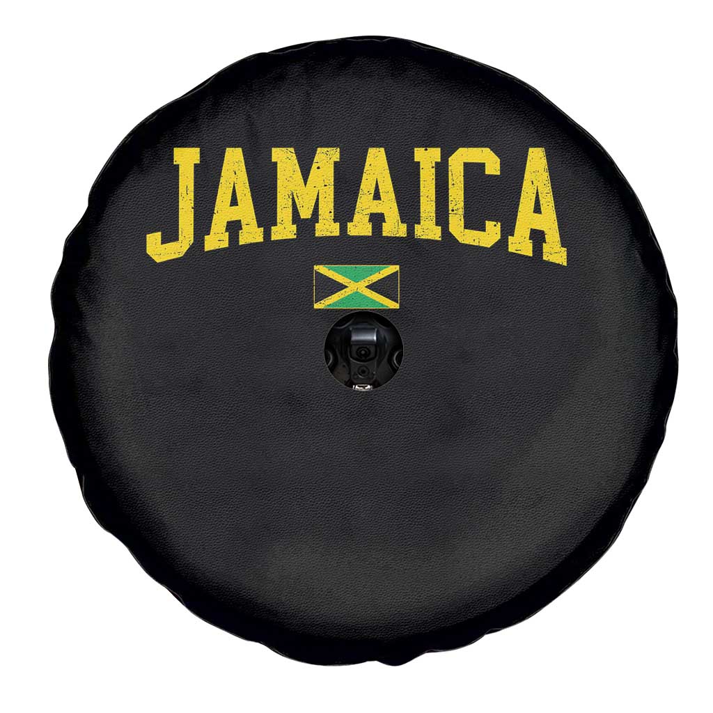 Vintage Jamaica Spare Tire Cover Retro Jamaican Flag National Pride Vacation - Wonder Print Shop