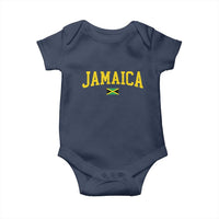 Vintage Jamaica Baby Onesie Retro Jamaican Flag National Pride Vacation - Wonder Print Shop