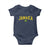 Vintage Jamaica Baby Onesie Retro Jamaican Flag National Pride Vacation - Wonder Print Shop