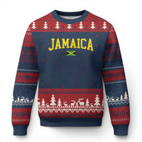 Vintage Jamaica Ugly Christmas Sweater Retro Jamaican Flag National Pride Vacation - Wonder Print Shop