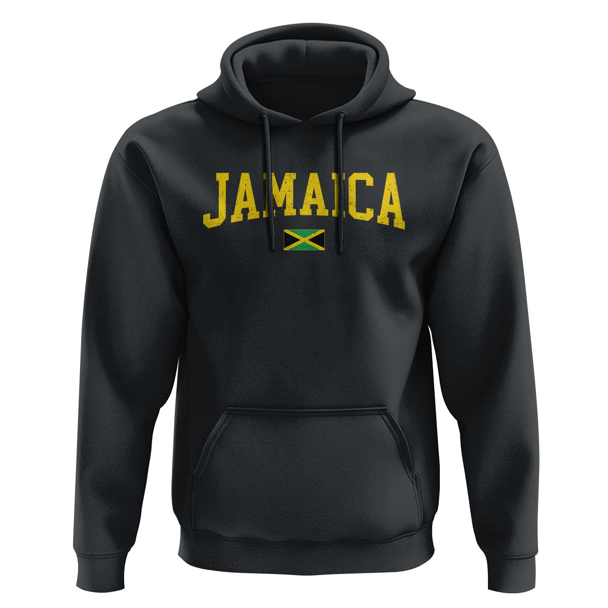 Vintage Jamaica Hoodie Retro Jamaican Flag National Pride Vacation - Wonder Print Shop