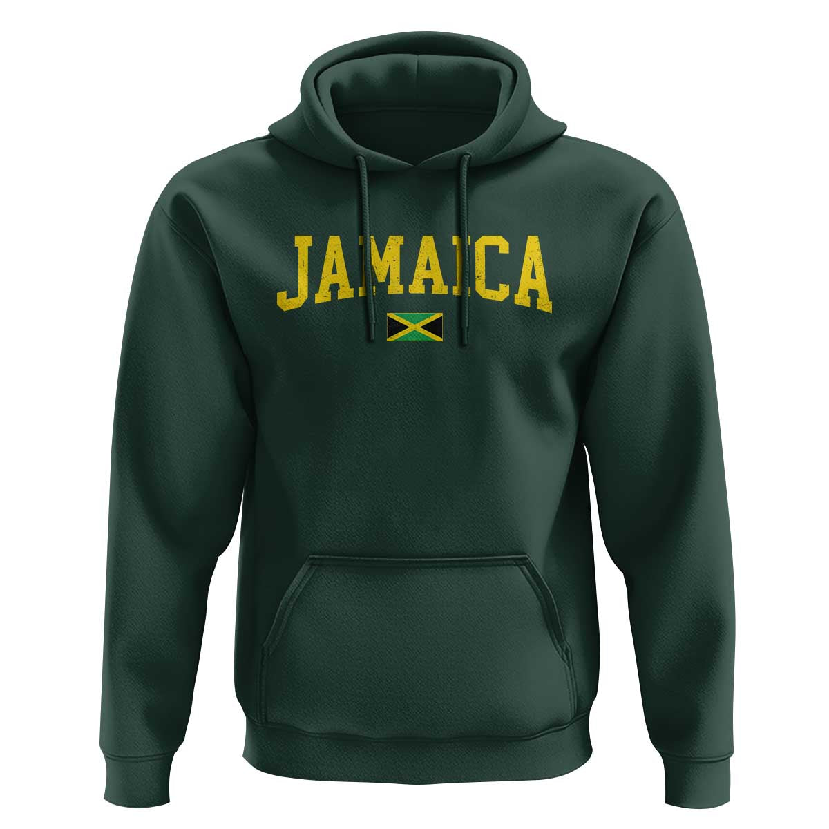 Vintage Jamaica Hoodie Retro Jamaican Flag National Pride Vacation - Wonder Print Shop