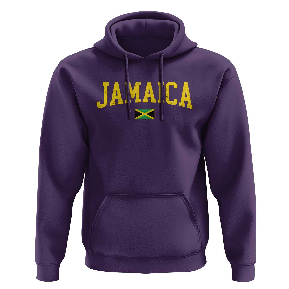 Vintage Jamaica Hoodie Retro Jamaican Flag National Pride Vacation - Wonder Print Shop