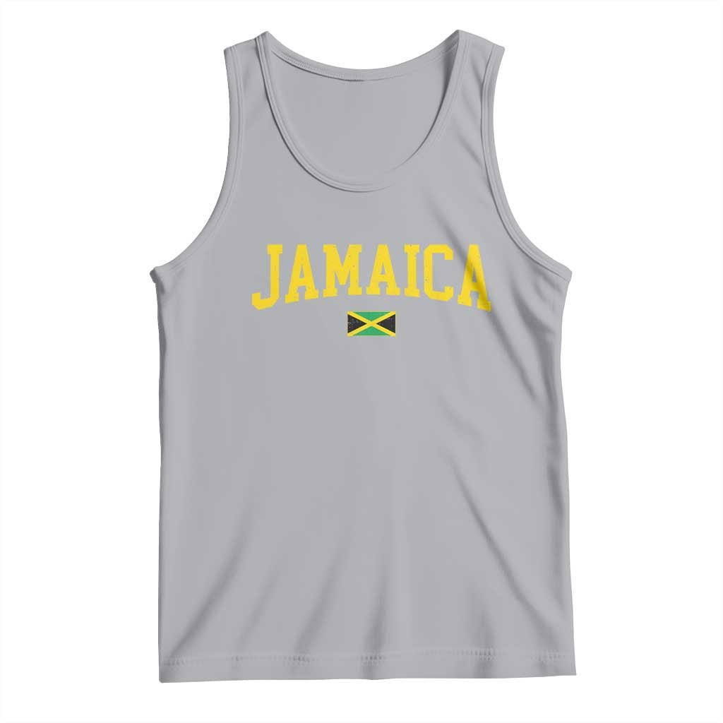 Vintage Jamaica Tank Top Retro Jamaican Flag National Pride Vacation - Wonder Print Shop