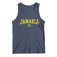 Vintage Jamaica Tank Top Retro Jamaican Flag National Pride Vacation - Wonder Print Shop