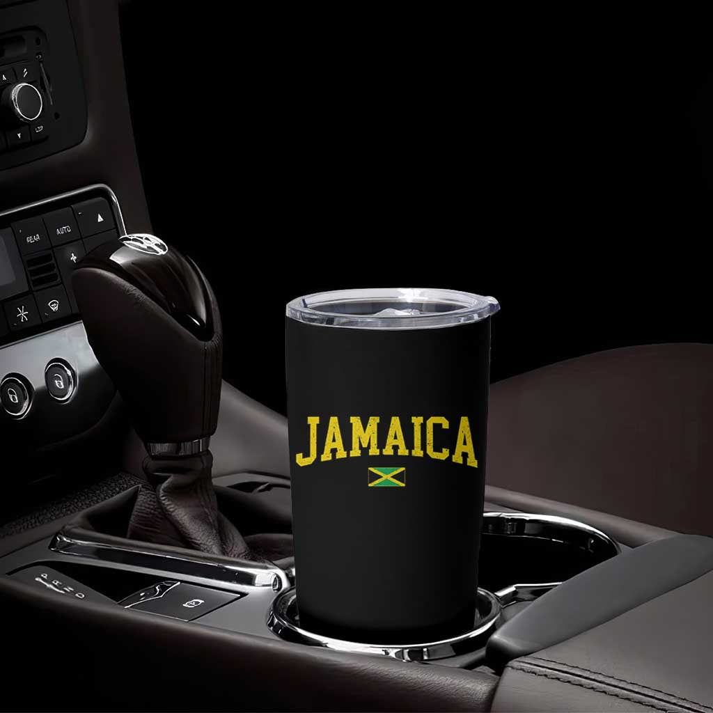 Vintage Jamaica Tumbler Cup Retro Jamaican Flag National Pride Vacation - Wonder Print Shop