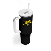 Vintage Jamaica Tumbler With Handle Retro Jamaican Flag National Pride Vacation - Wonder Print Shop