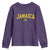 Vintage Jamaica Youth Sweatshirt Retro Jamaican Flag National Pride Vacation - Wonder Print Shop